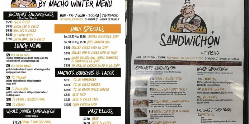 Sandwich'on By Macho Menu