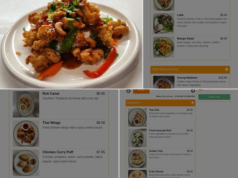 Siam Thai Kitchen ครัวสยามไทย Menu