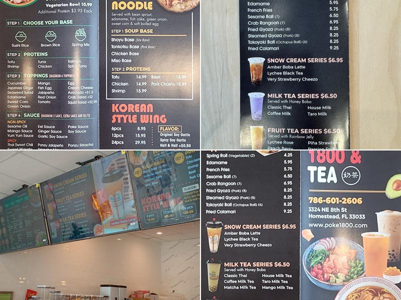 Poke 18 Menu