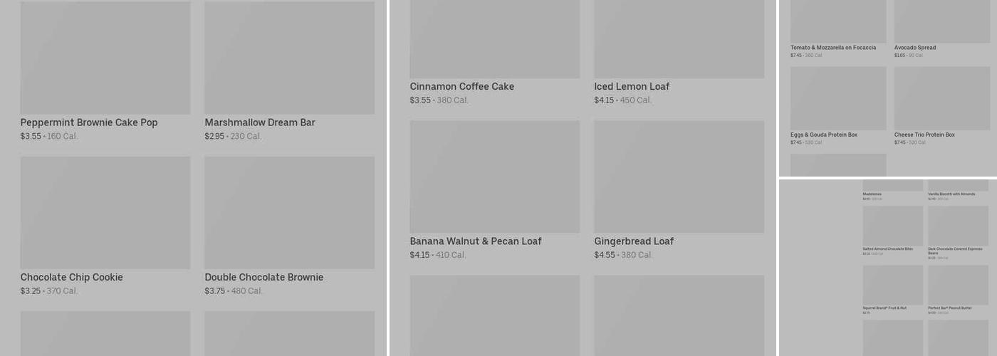 Starbucks Menu