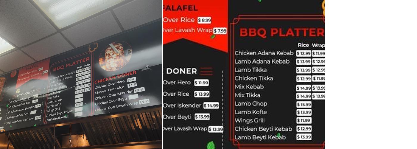 TURKISH GRILL DONER KEBAP HOUSE Menu