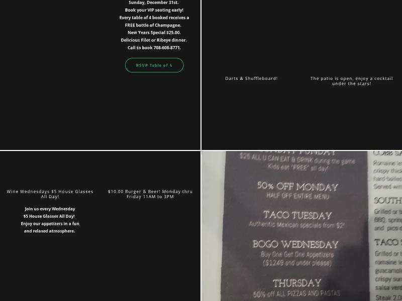 Stoney Point Pub Menu