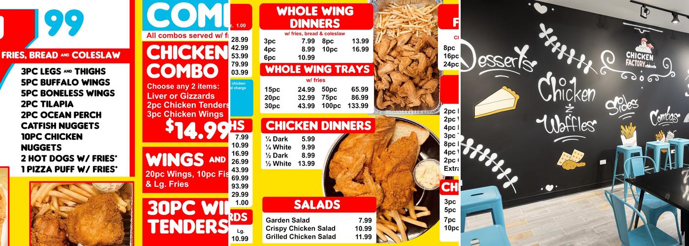 Chicken Factory (Zabiha Halal) Menu