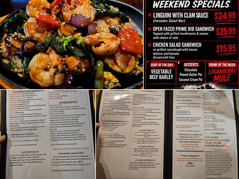 Rusty Rail Bar & Grill Menu