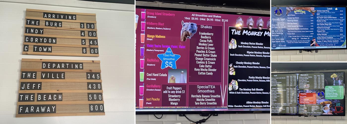 Java Station 31 Menu