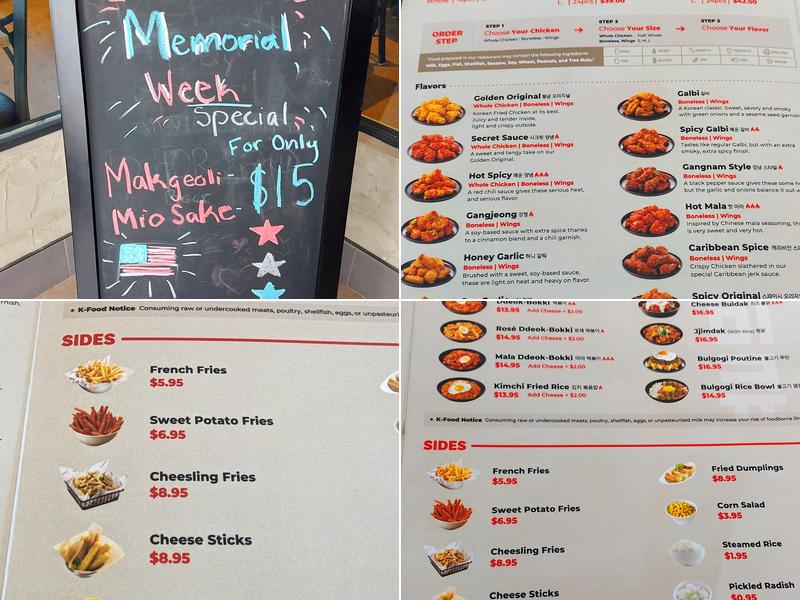 bb.q Chicken Olentangy Square Menu