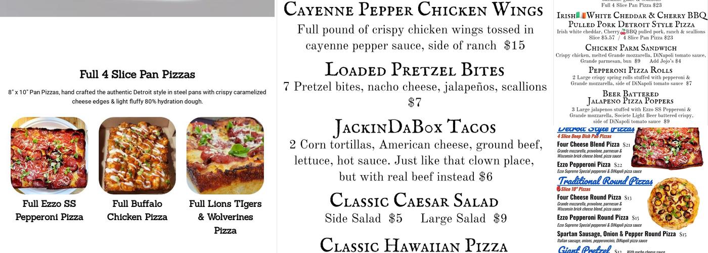 Angry Petes Pizza Poway Menu