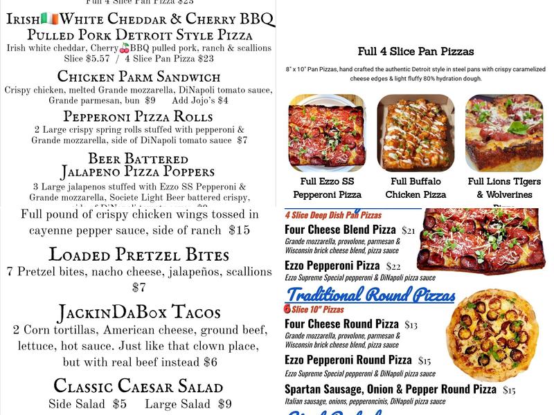 Angry Petes Pizza Poway Menu