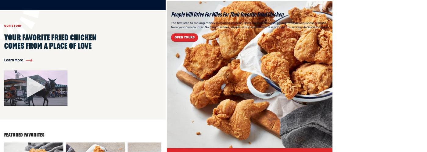 Krispy Krunchy Chicken Menu