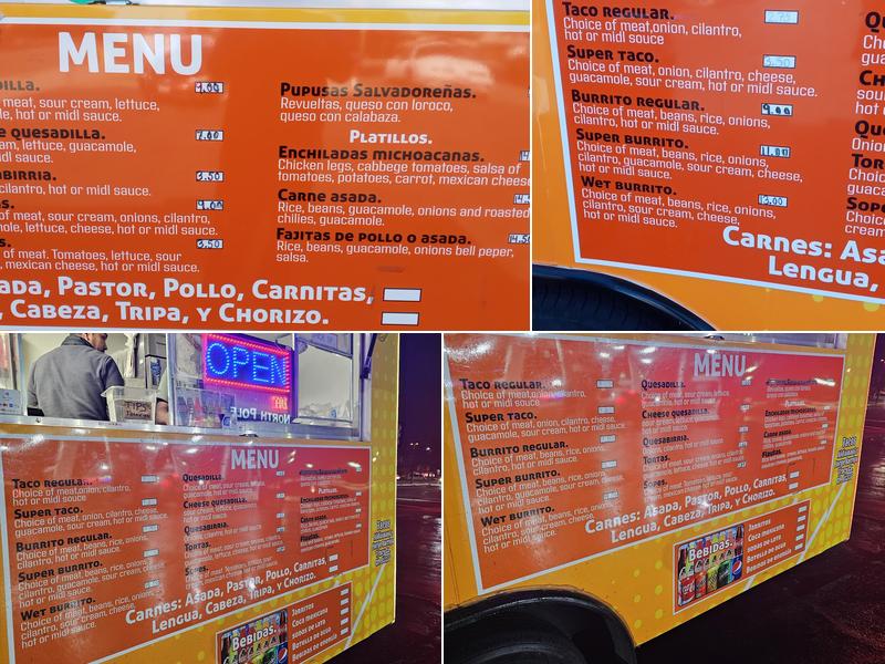 Tacos Aldia Mante Menu