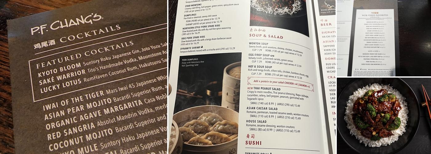 P.F. Chang's Menu