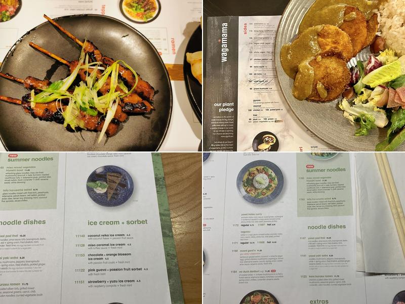 wagamama derby Menu
