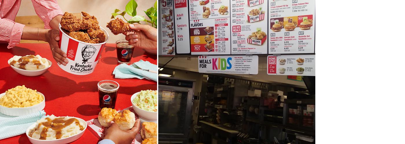 KFC Menu