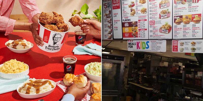 KFC Menu