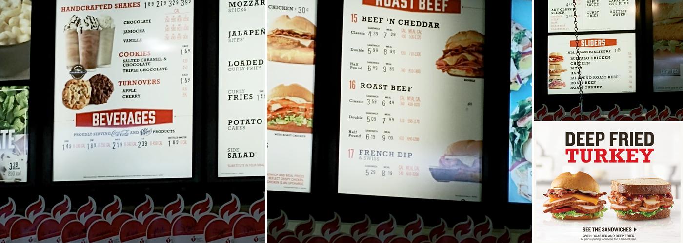 Arby's Menu