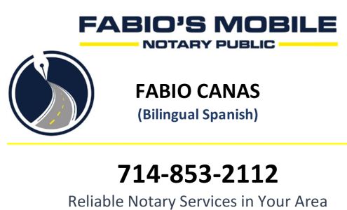 Fabio`s Notary Public - Mobile Notary Services, Notary Public Agents