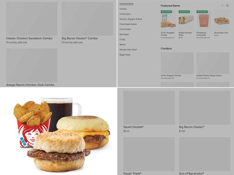 Wendy's Menu
