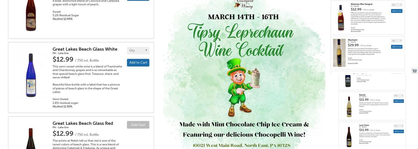 Courtyard Winery Menu