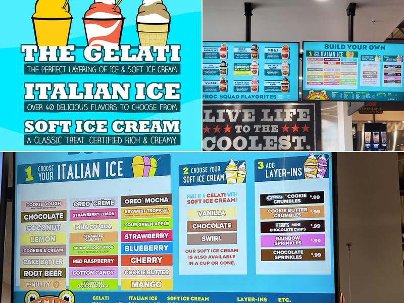 Jeremiah's Italian Ice Menu