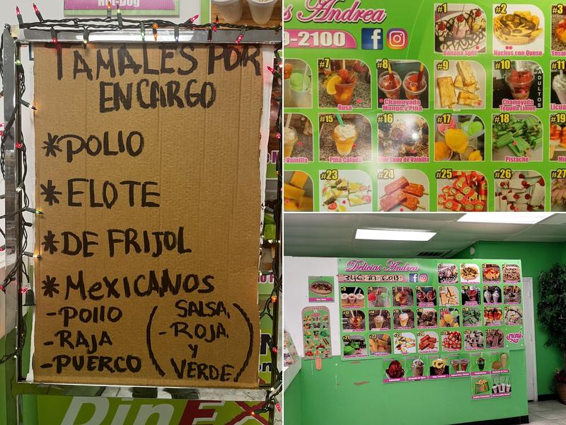 Delicias Andrea Menu