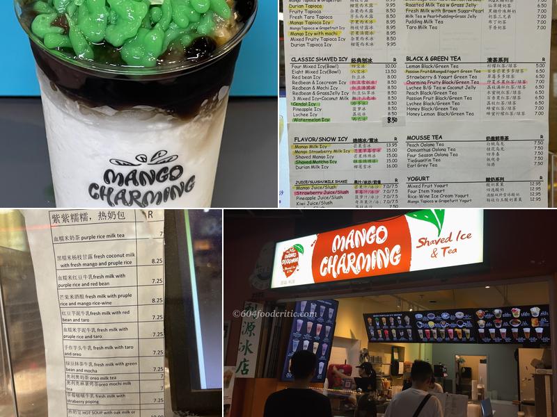 Mango Charming Shaved Ice & Tea Menu