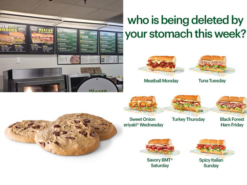 Subway Menu