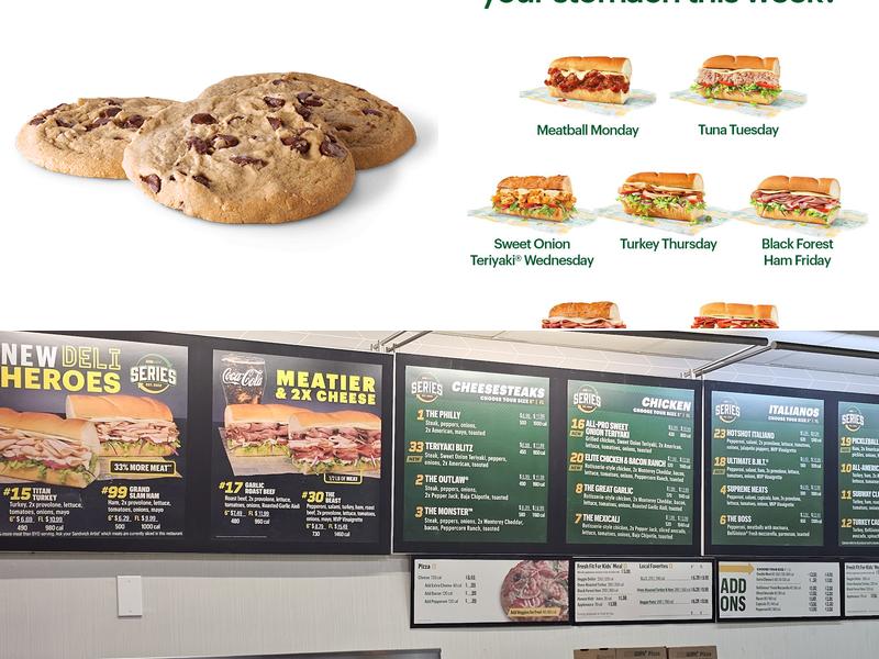 Subway Menu