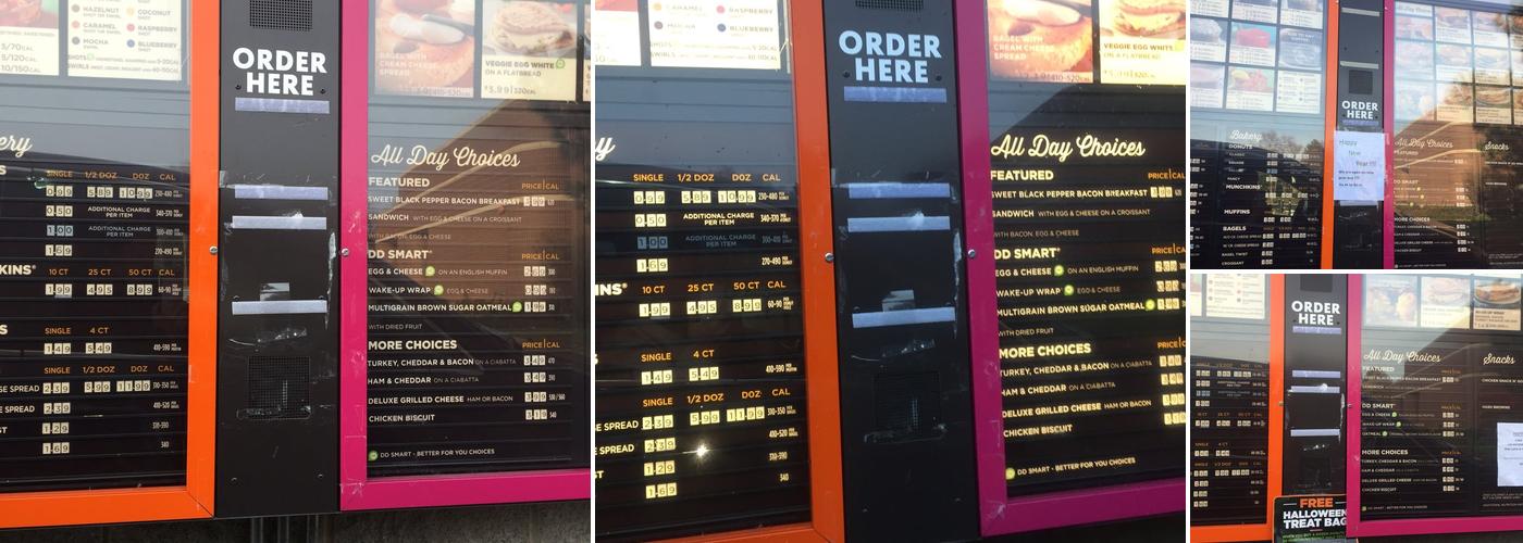Dunkin' Menu