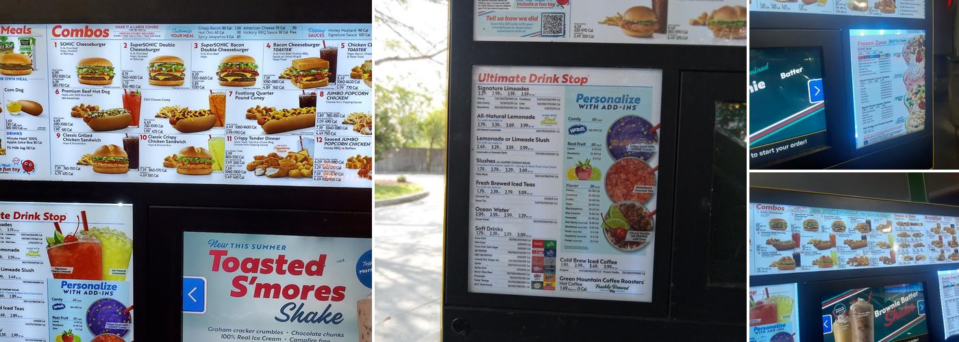 Sonic Drive-In Menu