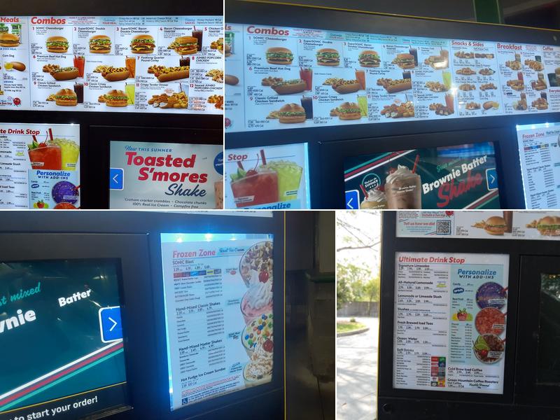 Sonic Drive-In Menu