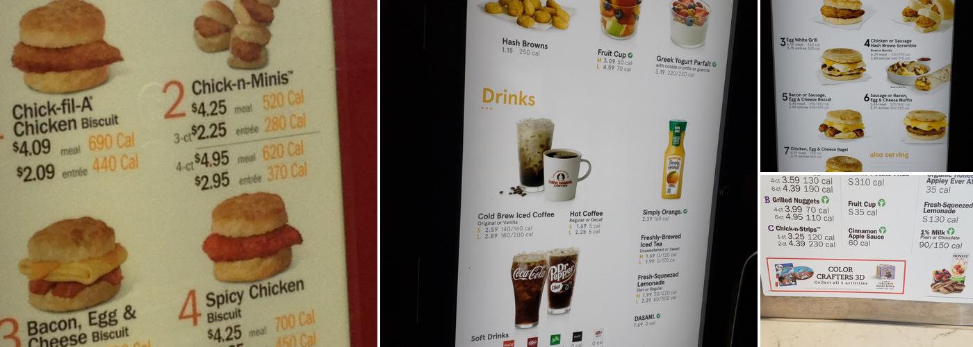 Chick-fil-A Menu