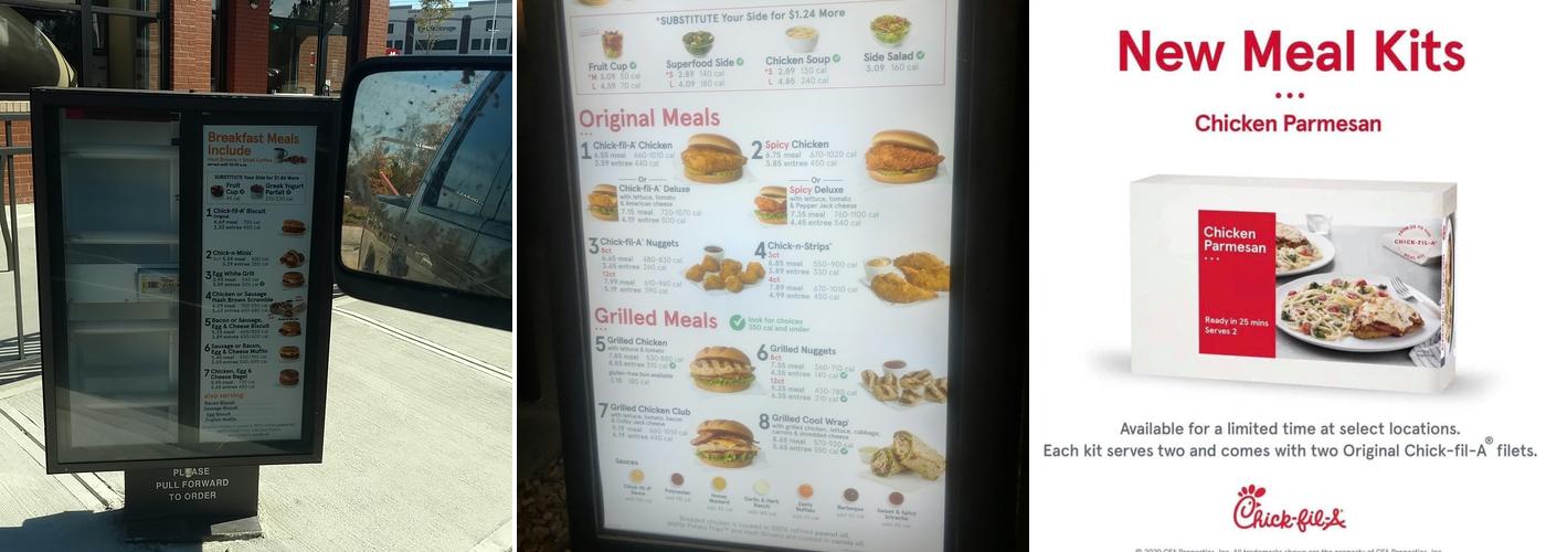 Chick-fil-A Menu