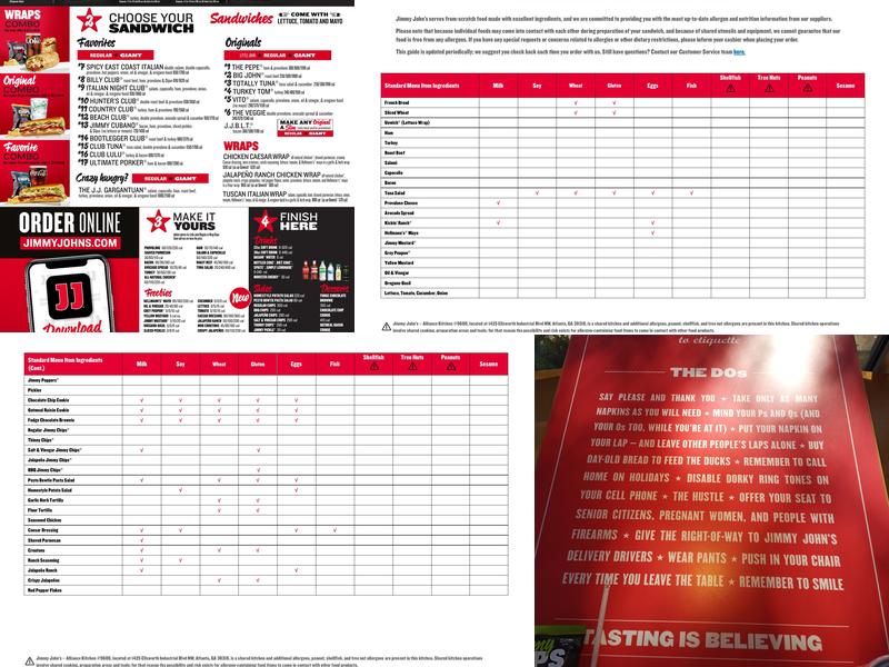 Jimmy John's Menu