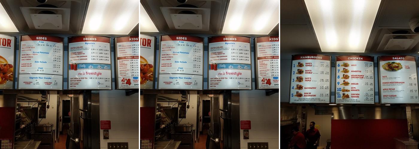 Wendy's Menu