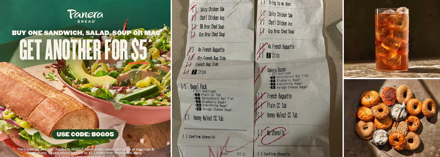 Panera Bread Menu