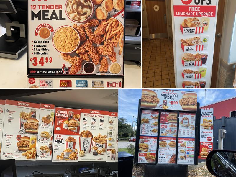 KFC Menu