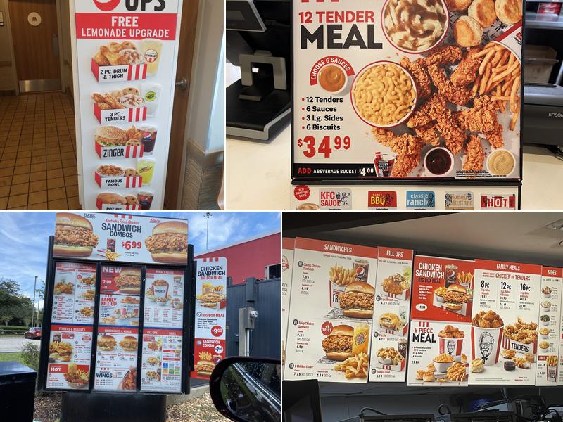 KFC Menu