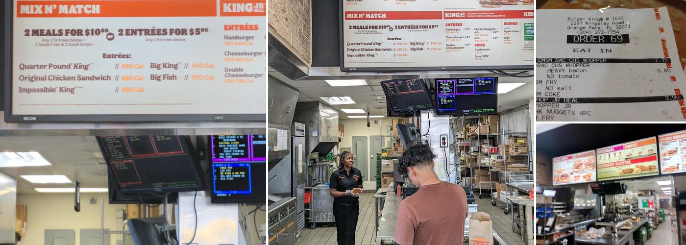 Burger King Menu