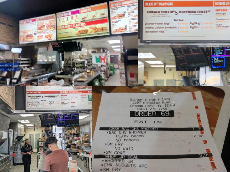 Burger King Menu