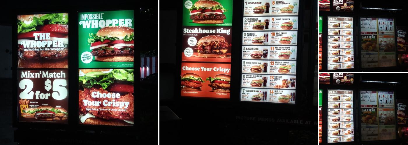 Burger King Menu