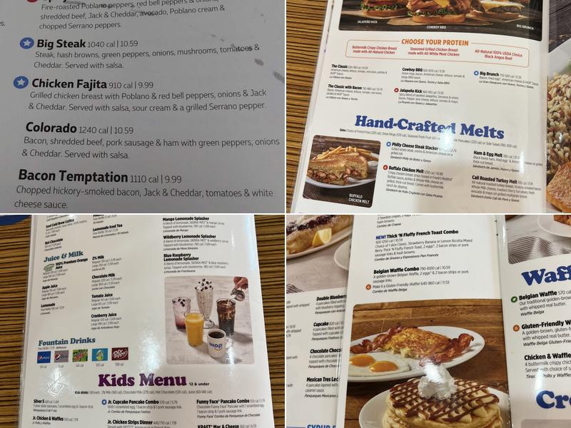 IHOP Menu