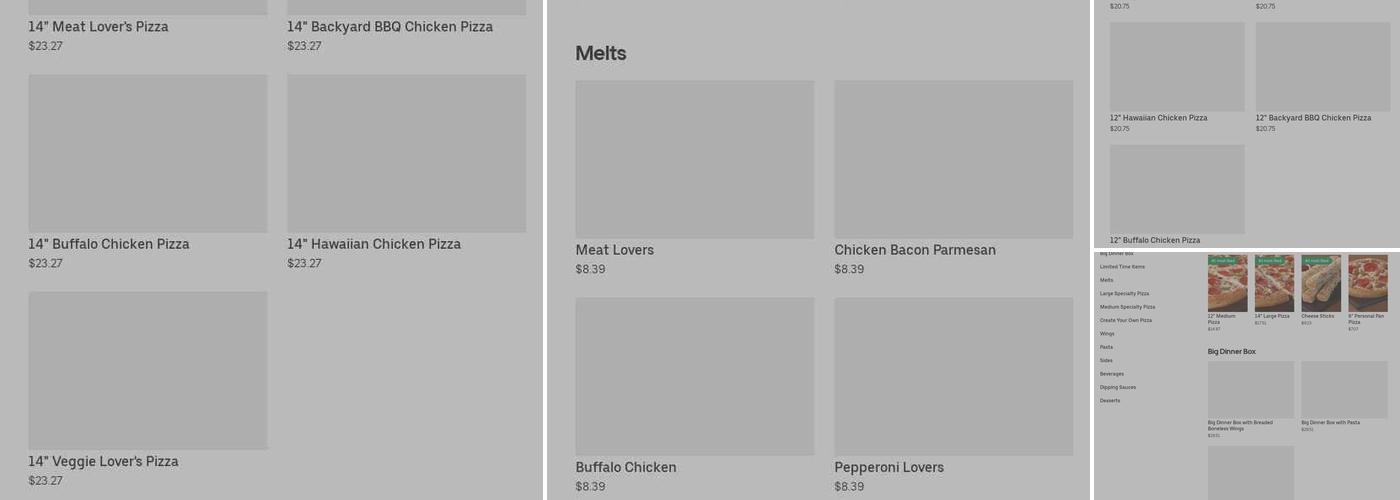 Pizza Hut Menu