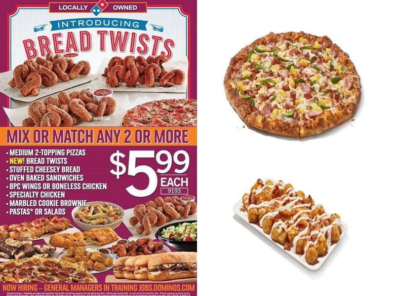 Domino's Pizza Menu