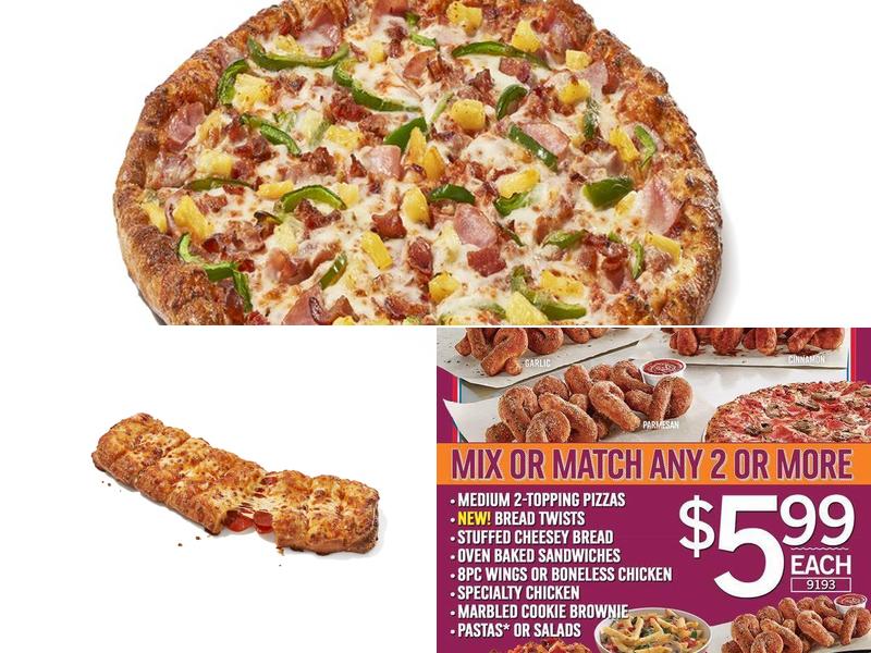 Domino's Pizza Menu