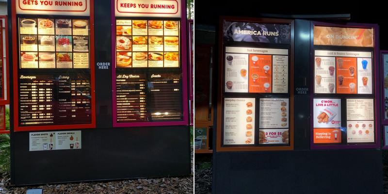 Dunkin' Menu