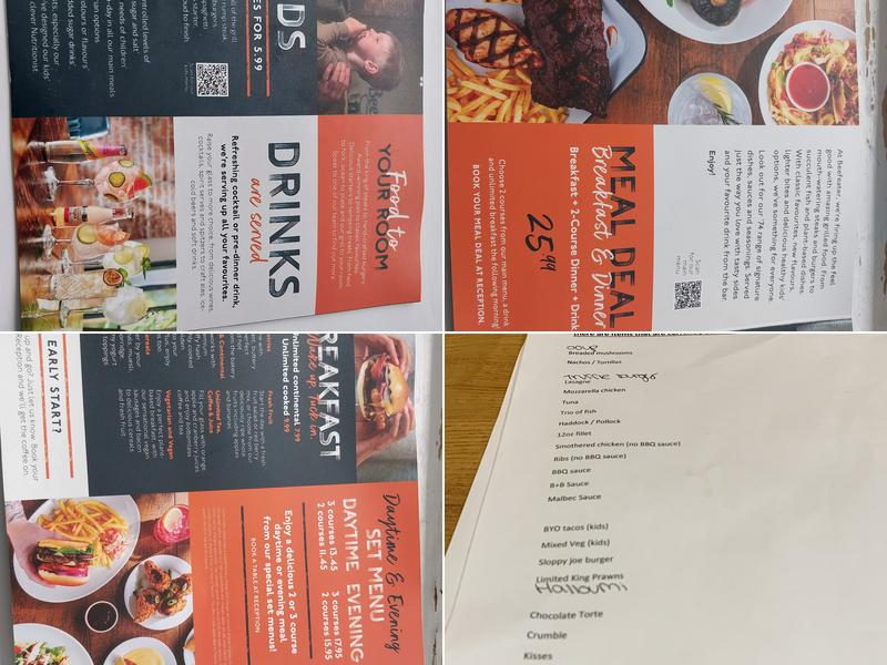 Merry Monk Beefeater Menu