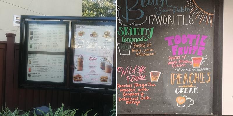 Starbucks Menu