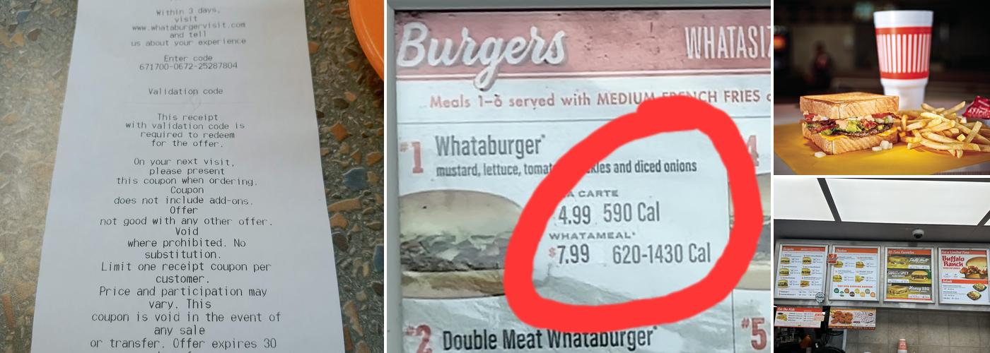 Whataburger Menu