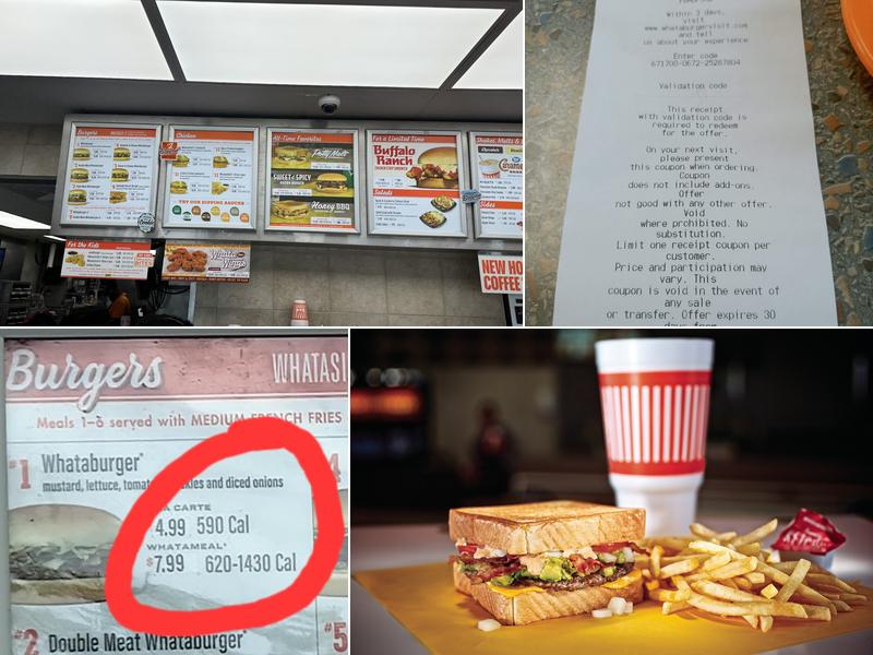 Whataburger Menu