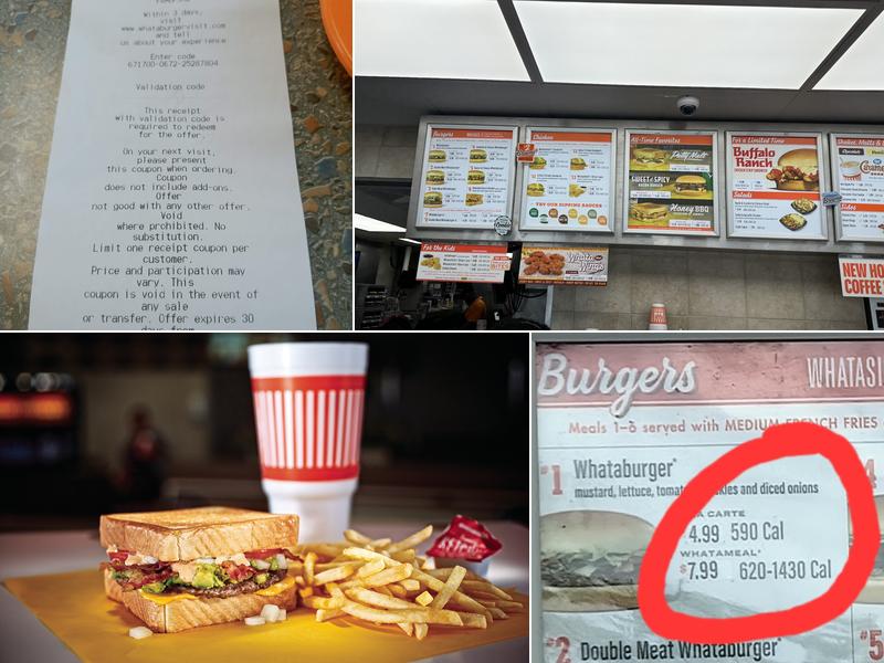 Whataburger Menu